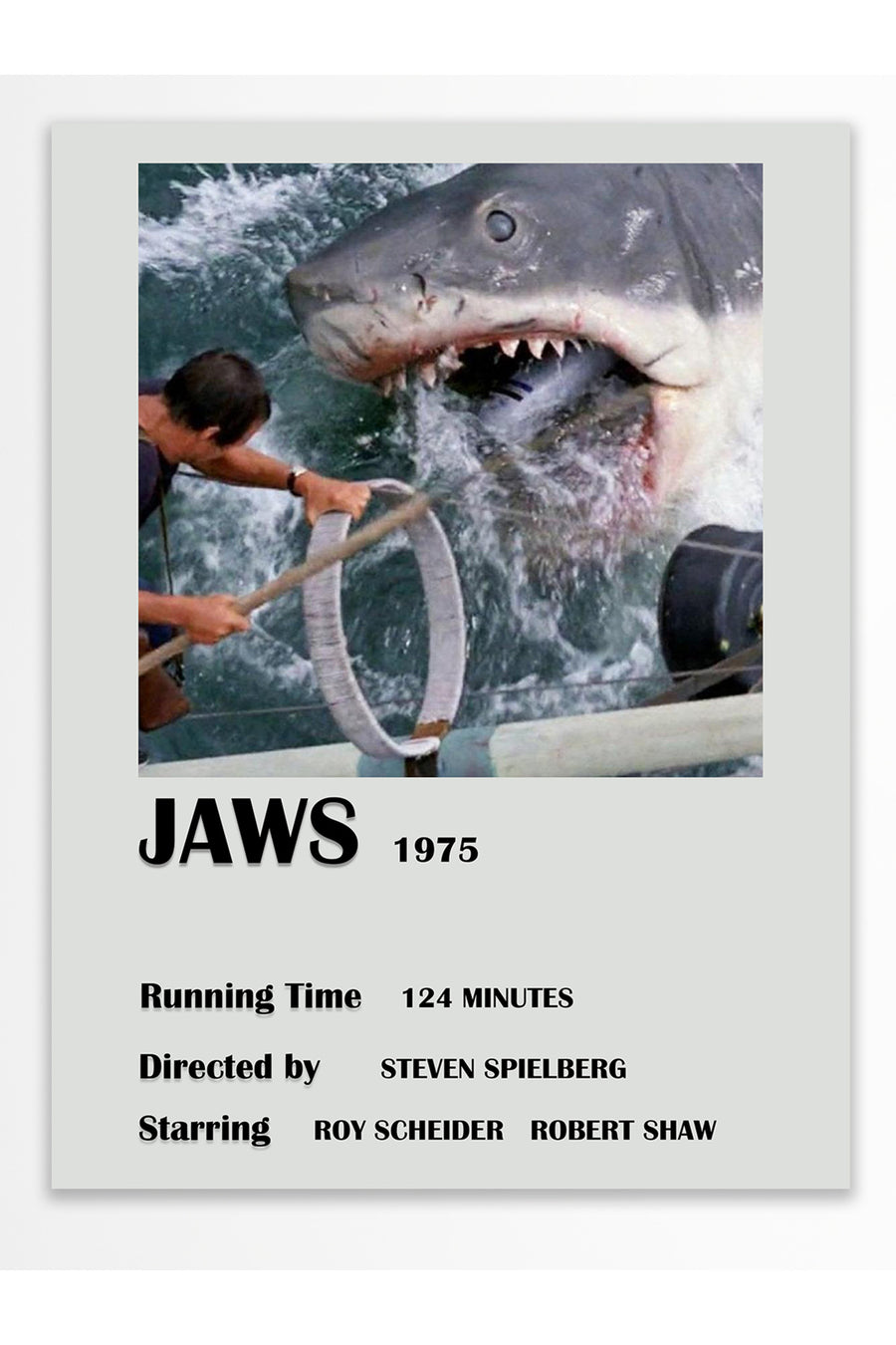 JAWS 1975 Film Çerçevesiz Poster