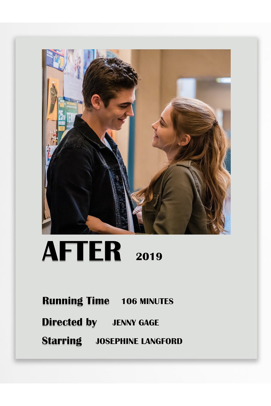 AFTER 2019 Film Çerçevesiz Poster