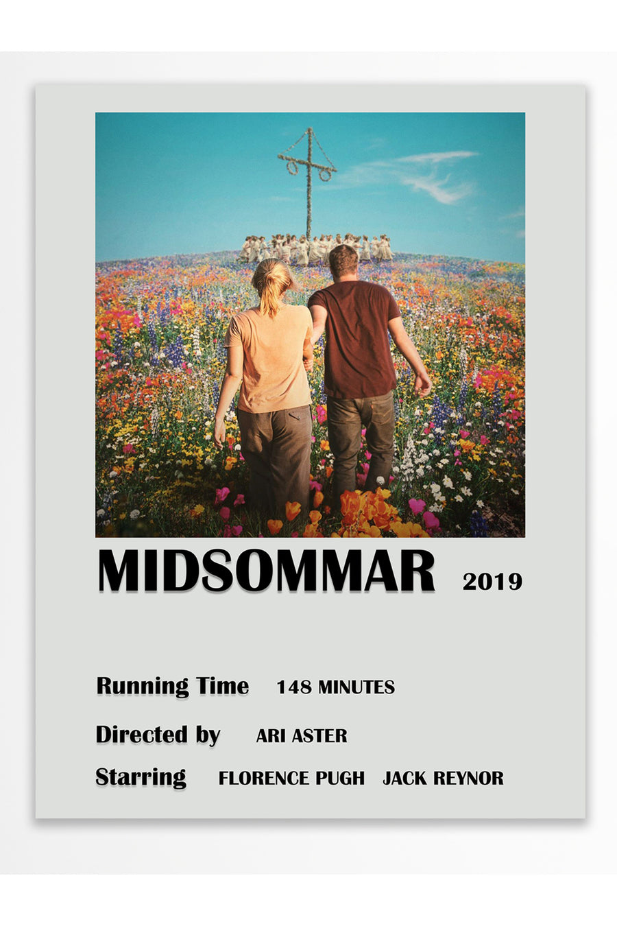 Farklı Tonlarda MIDSOMMAR 2019 Film Çerçevesiz Poster