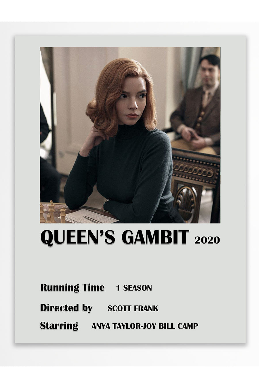 QUEEN’S GAMBIT 2020 Film Çerçevesiz Poster