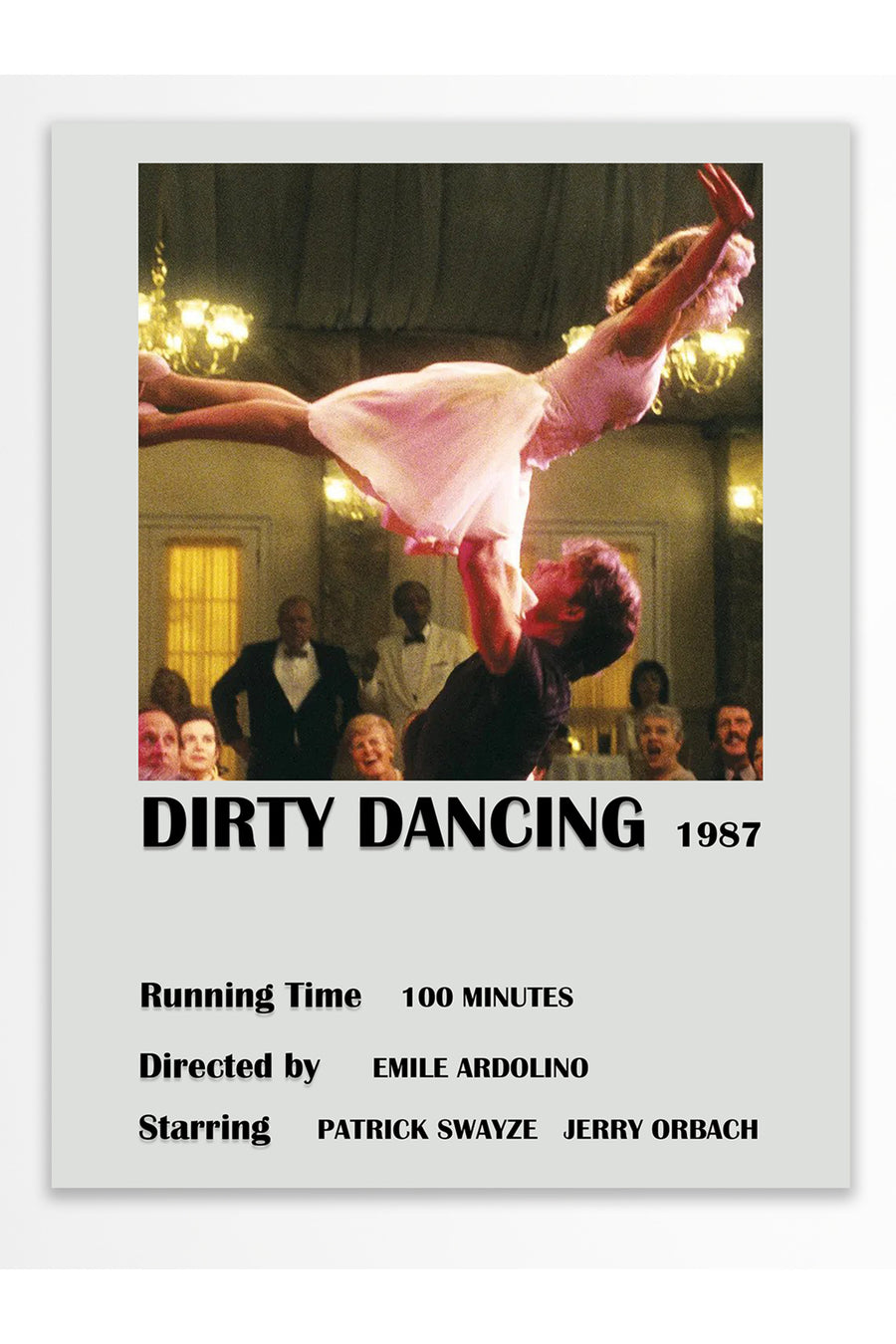 Farklı Tonlarda DIRTY DANCING 1987 Film Çerçevesiz Poster