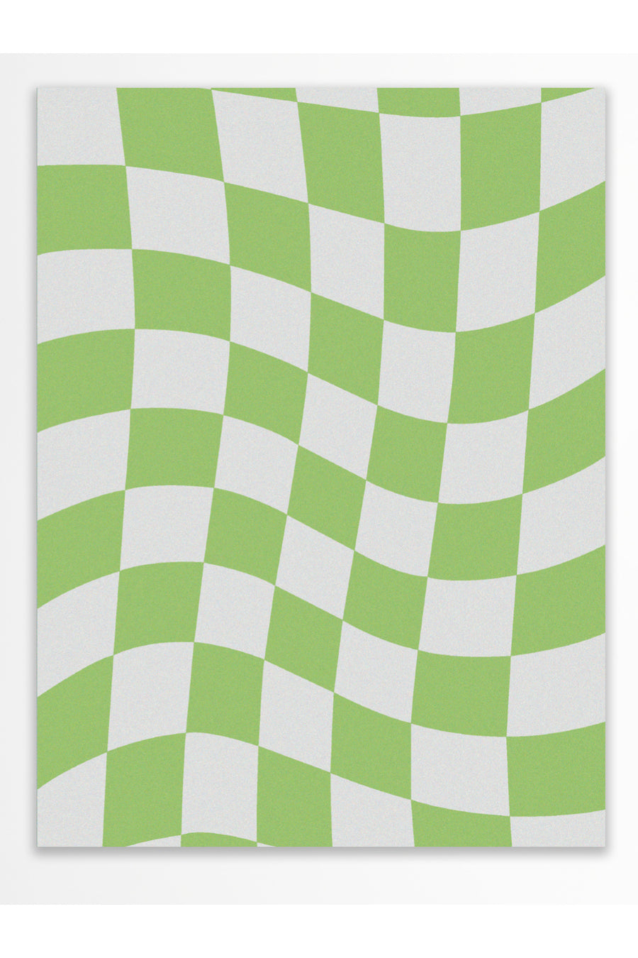 Dalgalı Kare Deseni Pastel Tonlar Çerçevesiz Poster