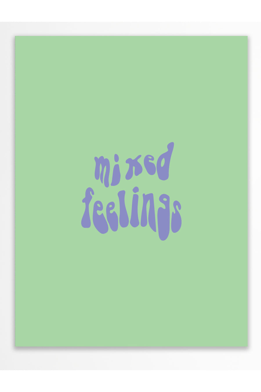 mixed feelings Çerçevesiz Poster