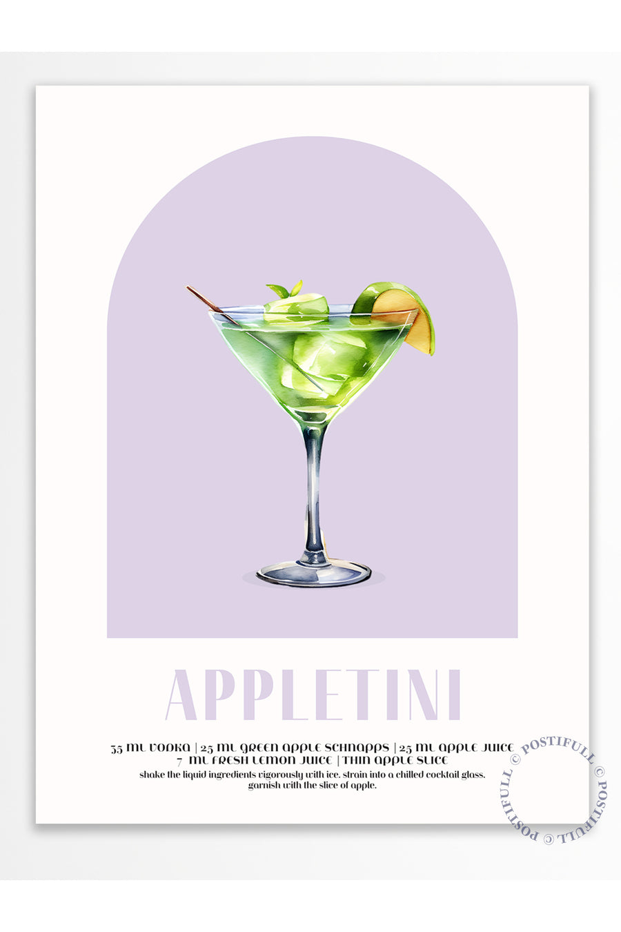 Kokteyl Temalı Duvar Posteri - Appletini